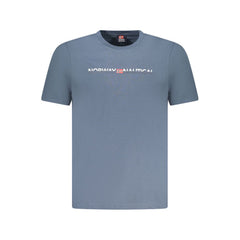 Camiseta de algodão azul Noruega 1963