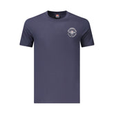 Camiseta de algodão azul Noruega 1963