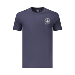 Camiseta de algodão azul Noruega 1963