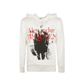 Moletom com capuz e logotipo Alexander McQueen