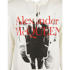 Moletom com capuz e logotipo Alexander McQueen