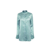 Camisa listrada de seda mista da Loewe