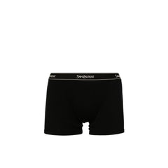 Boxer de malha de algodão com logotipo Saint Laurent