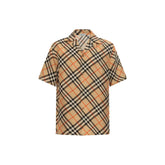 Camisa xadrez de seda Burberry