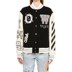 Jaqueta bomber de lã Off-White