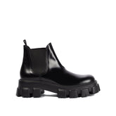 Botas de couro Prada Monolith até o tornozelo