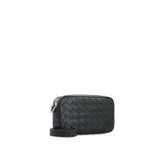 Bolsa de couro para mini câmera Bottega Veneta