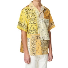 Camisa Kenzo Patchwork Manga Curta