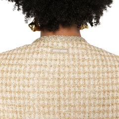 Jaqueta Miu Miu Check Lamé