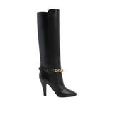 Botas de couro Saint Laurent