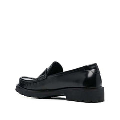 Mocassins de couro Oxford Saint Laurent