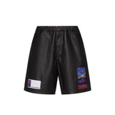 Shorts de couro Valentino