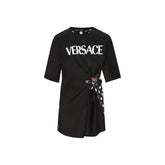 Camiseta com estampa de borboleta Versace x Dua Lipa
