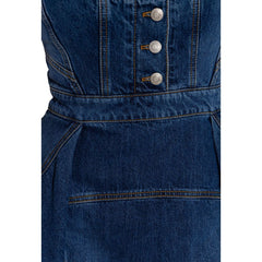 Alexander McQueen Vestido curto jeans