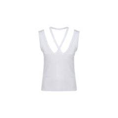 Blusa de algodão canelado MM6 Maison Margiela