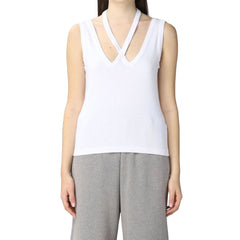 Blusa de algodão canelado MM6 Maison Margiela