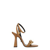 Versace Brown Leather Sandal