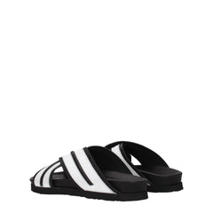 Palm Angels White Leather Slipper