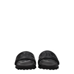 Off-White Black Leather Slipper