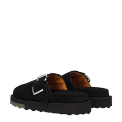 Off-White Black Leather Slipper