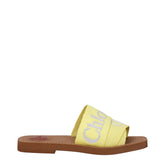 Chloé Yellow Fabric Slipper