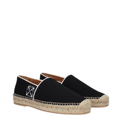 Off-White Black Fabric Espadrille