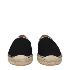 Off-White Black Fabric Espadrille