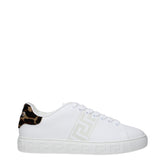 Versace White Leather Sneakers