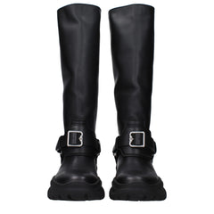 Burberry Black Leather Boot