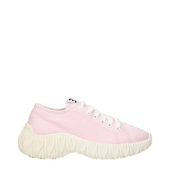 Miu Miu Pink Fabric Sneakers
