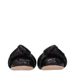 Miu Miu Black Leather Ballet Flat
