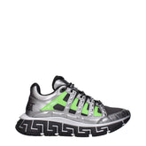 Versace Gray Fabric Sneakers