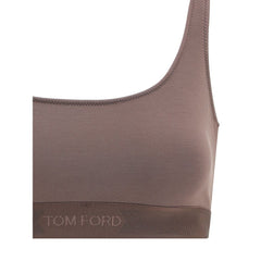 Tom Ford Modal bralette Top with jacquard logo