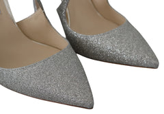 Sapatos Jimmy Choo Platinum Ice Lancer em Couro - Elegância Refinada