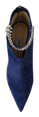 Botas Jimmy Choo Pop Blue com salto e tira de cristal