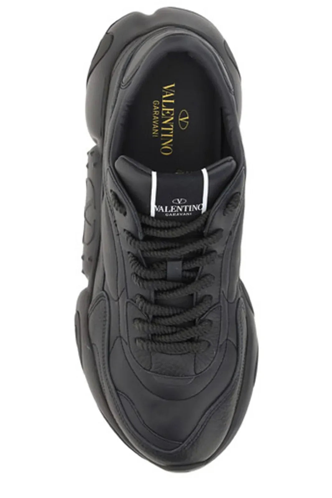 Tênis Valentino Elevated Elegance de couro cano baixo
