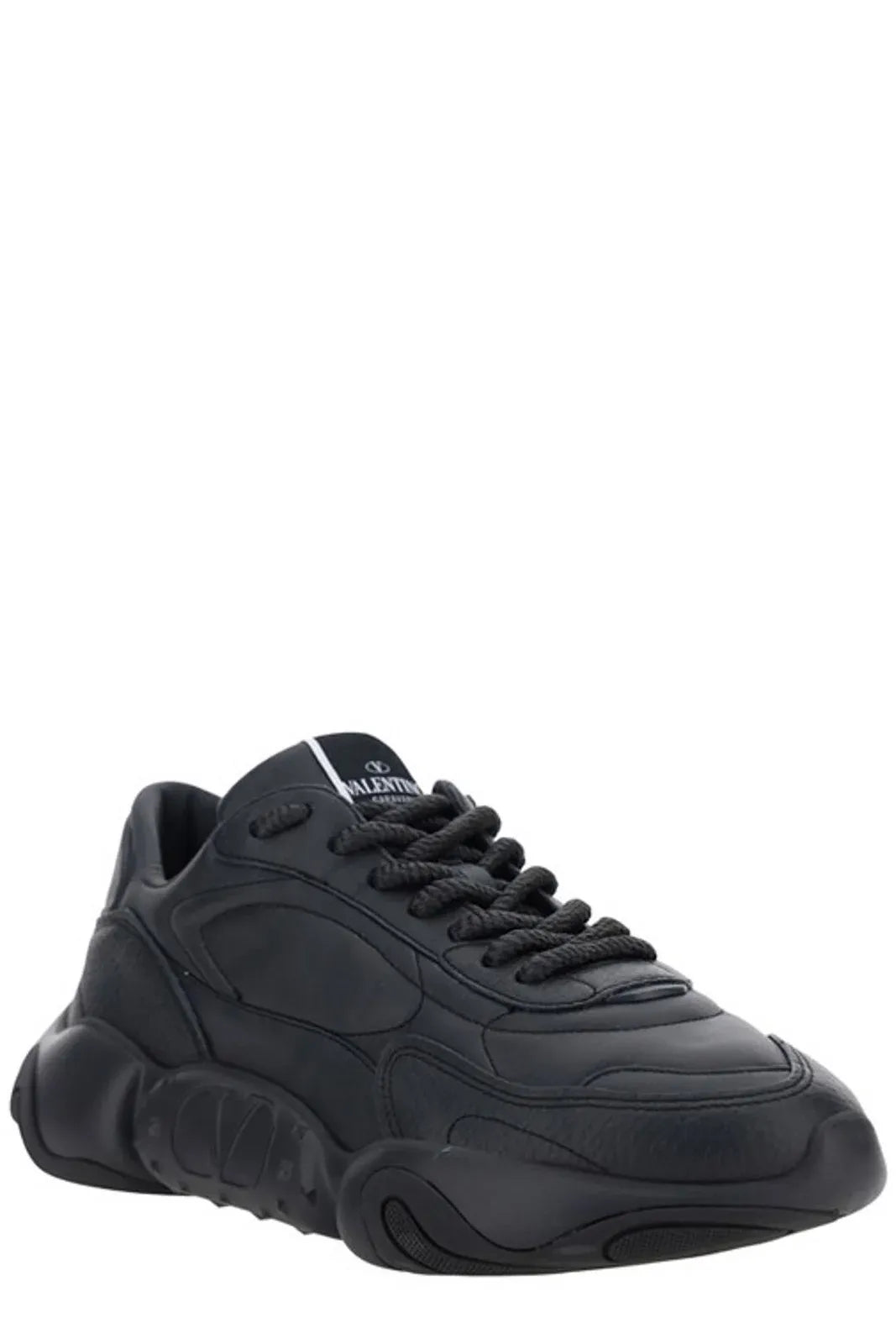 Tênis Valentino Elevated Elegance de couro cano baixo