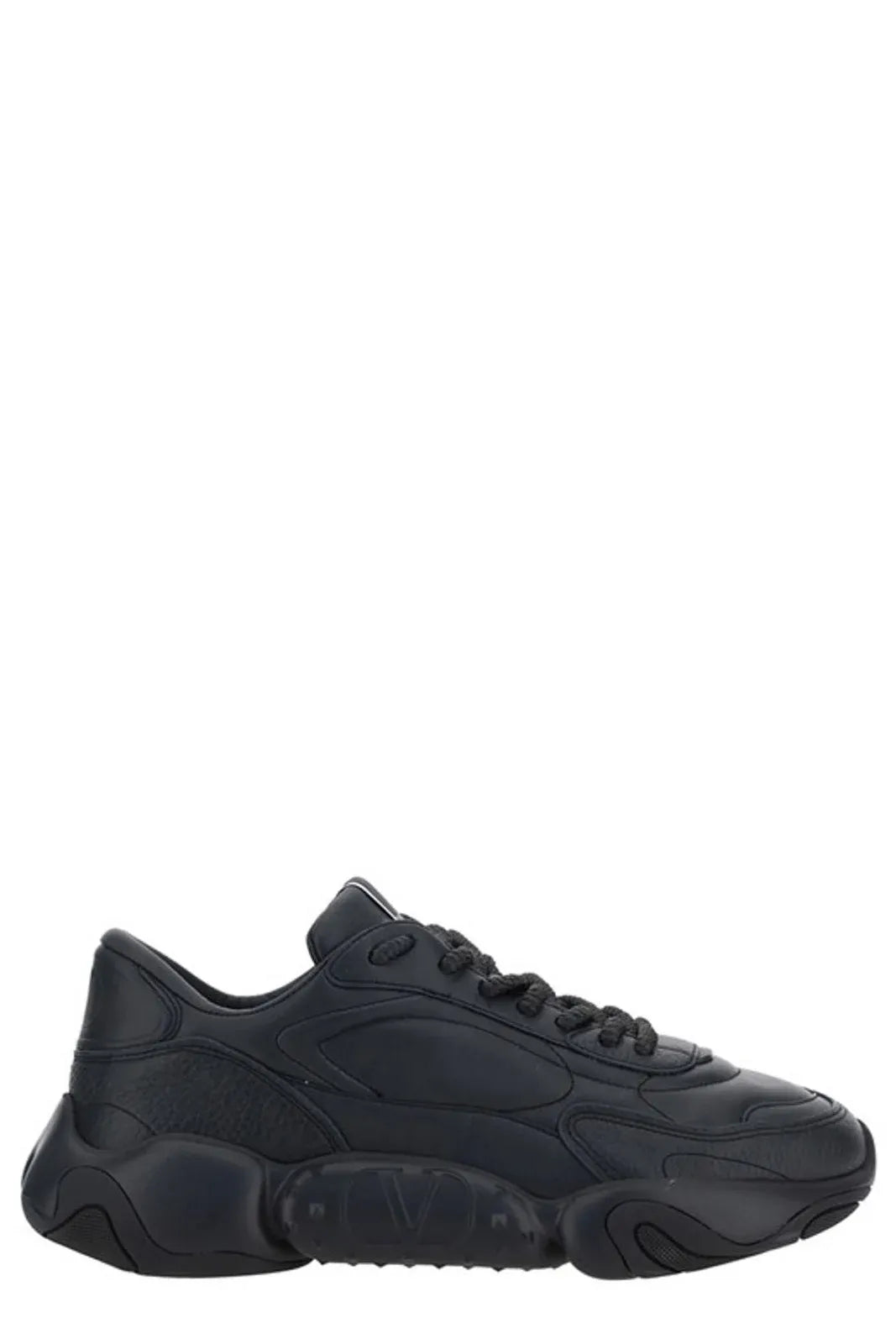 Tênis Valentino Elevated Elegance de couro cano baixo