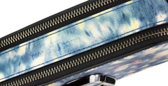 Bolsa Marc Jacobs The Snapshot, bolsa de ombro em couro estampado em azul aquarela