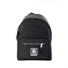 Mochila de nylon preta com carimbo da marca Burberry Abbeydale, bolsa de ombro para livros