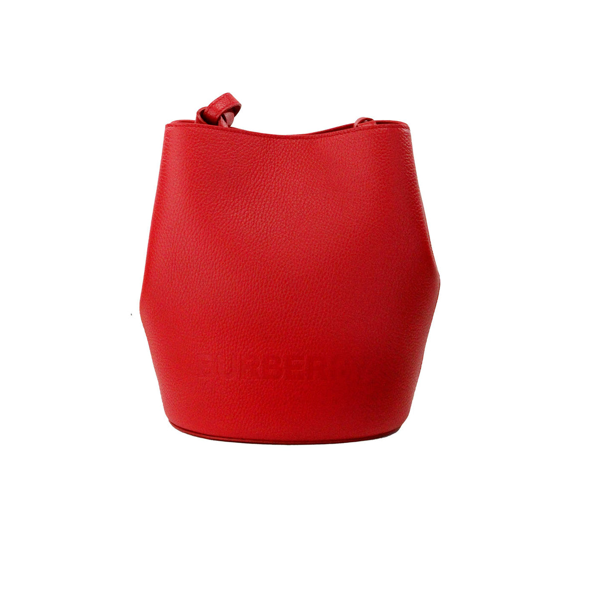 Bolsa transversal pequena Burberry Lorne em couro granulado vermelho