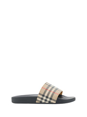 Sandálias de borracha marrom Burberry