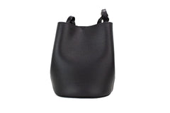 Bolsa de mão pequena Burberry Lorne preta com estampa Haymarket Check Pebble em couro