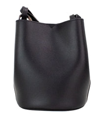 Bolsa de mão pequena Burberry Lorne preta com estampa Haymarket Check Pebble em couro
