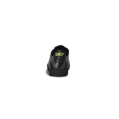 Tênis feminino de couro de bezerro preto Off-White