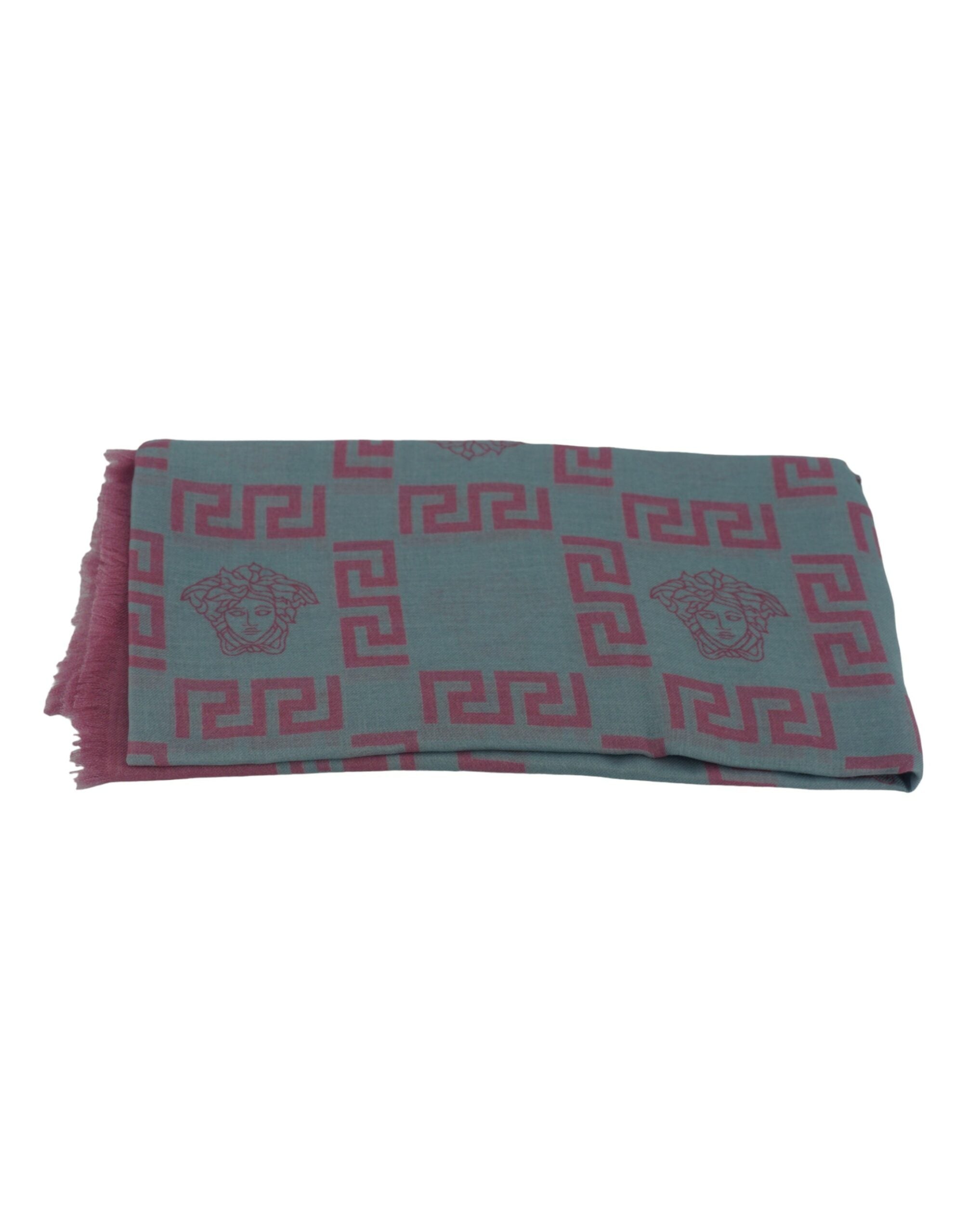 Cachecol Medusa Versace Light Pink MD e Cashmare