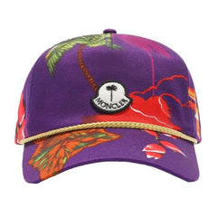 Chapéus e bonés Moncler x Palm Angels de algodão roxo