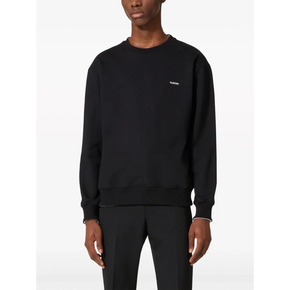 Suéter Valentino de algodão preto