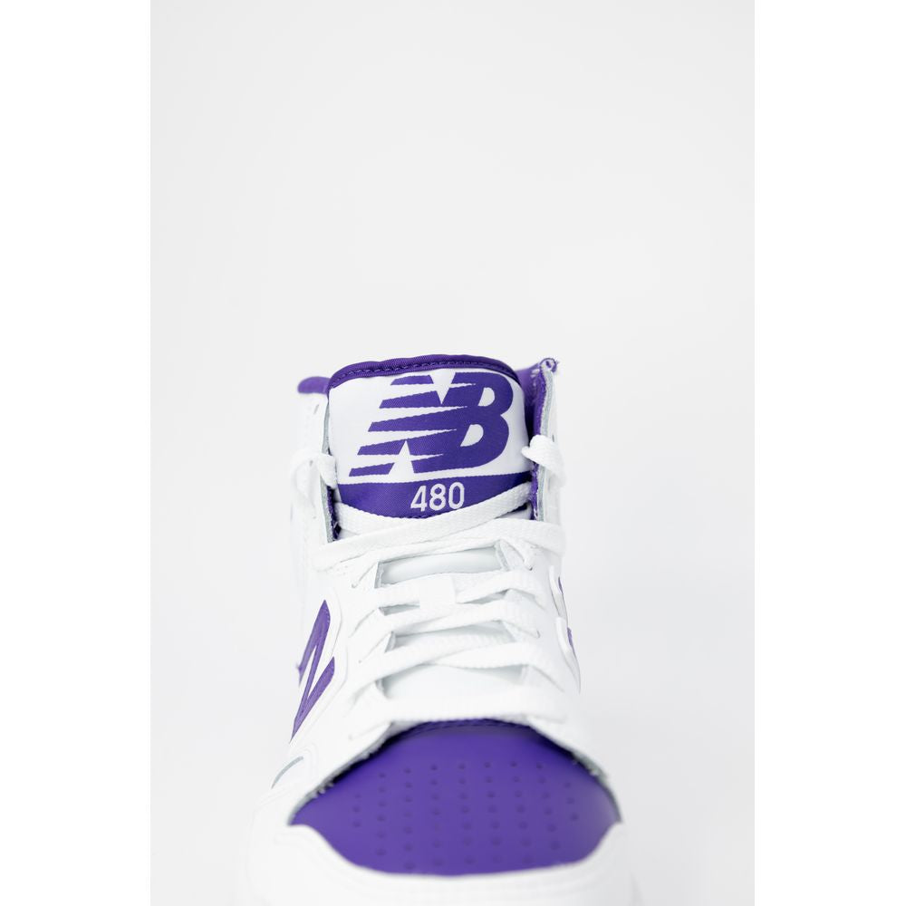 Tênis New Balance de couro roxo