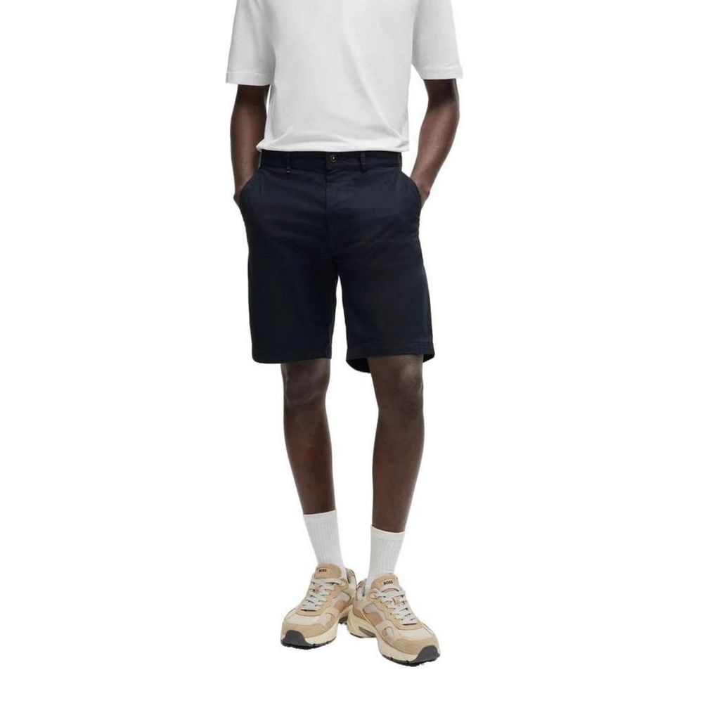 Bermuda Hugo Boss Azul Algodão